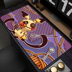 Bandai | Large Mouse Pad Pokemon Mimikyu cm Carpet Laptop Locking Edge Game Keyboard Mat Mousepad Edge White Tassel Rubber Table Mat