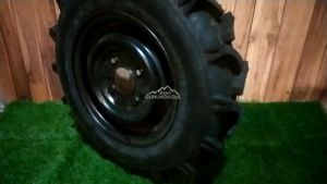 Set Roda Karet Original Traktor Quick (Ban Luar Ban Dalam Velg) - Rubber Tire Sub Group Ring 12-13