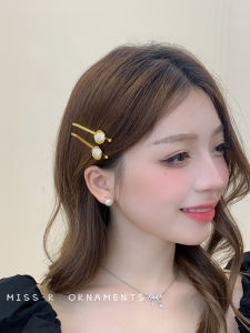 กิ๊บติดผมรูปไข่มุกสไตล์เกาหลี กิ๊บติดผมหน้าด้าน ตกแต่งผมสไตล์เกาหลี ดีไซน์เรียบง่าย สไตล์ใหม่ 2023 กิ๊บติดผมด้านข้าง