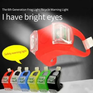 Fun High-Brightness Frog Light Waterproof Silicone LED Night Riding Warning Light Cycling Accessory Road Bike Light