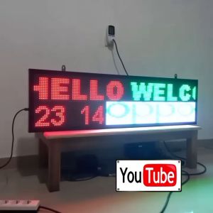 Running text outdoor 133X40cm full color RGB P10 1SISI