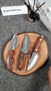 Pisau Dapur Pemotong Daging Super Tajam Pisau Survival Pisau Tulang Daging Besi Baja Tahan Karat Pisau Boning berkemah luar ruangan pisau koki