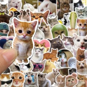 10/30/50PCS Kawaii Love Cat PVC สติกเกอร์ความงามเด็กเกาหลีตกแต่ง Scrapbooking เครื่องเขียนอุปกรณ์โรงเรียนสําหรับเด็ก
