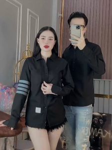 Áo sơ mi nam tay dai chất vải lụa co giãn nhẹ phối hoạ tiết sang trọng lịch sự mẫu -ATC 77 SHOP