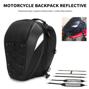Universal Motorcycle Bag Waterproof Rear Seat Bag Backpack Tail Bag Helmet Bag Storage Bags Motorcycles Dirt Bike Accessories