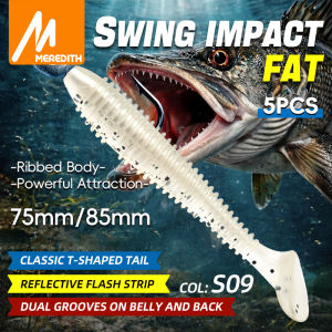 Meredith | MEREDITH Fishing Lures Add Shrimp Oil 75/85mm 5pcs Artificial Fishing Bait Soft Bait Predator Tackle for Bass and Pike