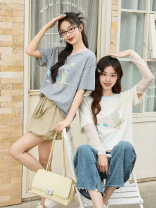 SANFU | Cute Cat Print Casual Loose T-Shirt