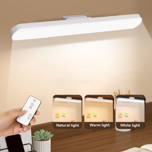 Table Lamp USB Rechargeable LED Under Cabinet Light Remote 3 Color Modes Night Light Wireless Strip Closet Shelf Desk Lamp