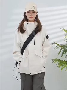 TECTOP Women Waterproof Windproof Hooded Jacket Outdoor Hiking Camping Yoga Sports