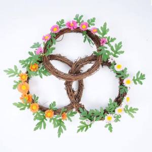 Tanaman Hias Artificial Bunga Aster Daisy Plastik Gantung Kayu Dekorasi Dinding Ornamen COD PBP125