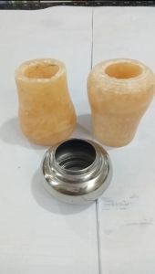 Bandul Batu Kuning Bintik 1" hiasan railing tangga kanopi balkon.