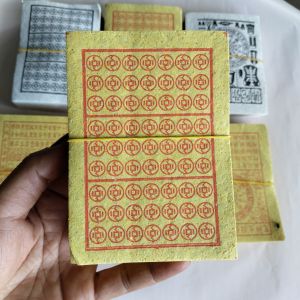 (100 tờ)Xấp giấy cúng tiền tán cổ xu vàng bạc thanh y thiên khốinhãn sanh bạc súc