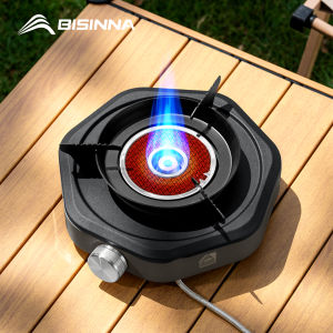 BISINNA Outdoor Infrared Combustion Stove Portable Camping Gas Burner Lightweight Camping Supplies for Picnic Hiking