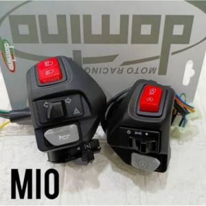 Saklar Set Hazard Vietnam Domino Tombol Hitam Merah Biru Motor Yamaha Mio