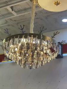 Đèn Chùm Thả Pha Lê Kích Thước Lớn Sang Trọng Hiện Đại Đổi Màu 3 Chế Độ Sáng Đẹp Mắt - Bảo Hành 5 Năm