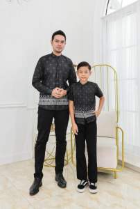 (Khusus kemeja Daddy & Boy Kids) Sarimbit 2024 Inayah Family by AC Premium