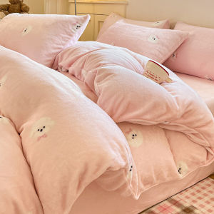 Thick Milk Velvet Winter Bedding Set