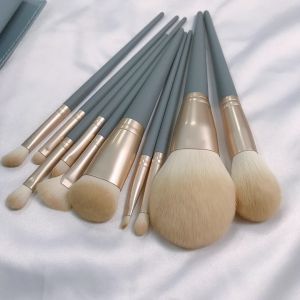 LEIREN | Soft Portable Affordable Makeup Brush Set for Students 10 Pieces