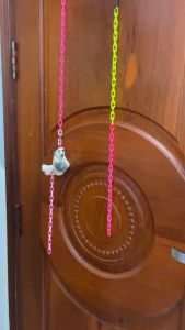 Combo 3 bộ dù tập bay cho sóc đồ chơi sóc bay (dù móc dây xích nhựa)