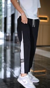 Quần Jogger thể thao nam phối màu họa tiết chất thun cotton cao cấp thoáng khí