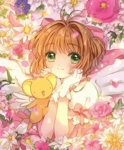 Bandai | Sakura Card Captor 5D Tranh Gắn Đá Full Tròn Vuông Acrylic DIY Trang Trí Nhà Thẩm Mỹ Phòng Khách Phòng Ngủ Thanh Tác Phẩm Nghệ Thuật