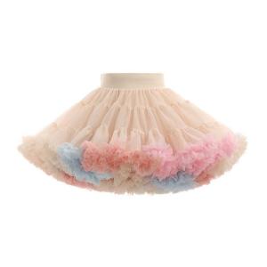 Kids Girls Tutu Skirt Princess Girls Half Body Cloth Soft Gauze Dance Party Outfit 4-8 Year Old