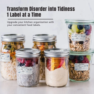 Food Storage Stickers Storage Label 500Pcs/Roll Expiration Date Label Date Content Label Sticker