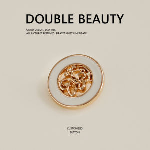 Nút Kim Loại Tròn Rỗng Cổ Điển Cao Cấp Có Họa Tiết Hoa Trang Trí Cho Áo Khoác Ngoài Chất Lượng Cao Cấp Nút Áo