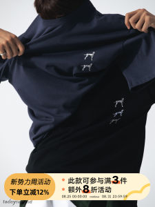 Crissrex Store Todaynowind Summer New Loose Short Sleeve T-Shirt Embroidered Three Spot Dogs Youth Fashion Cotton Sweatshirts