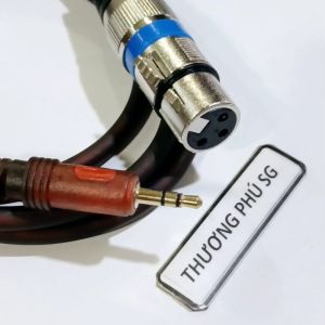 Cáp 3.5 ly ra Canon Cái dài 1.5m / Chuẩn 3.5 ly - 3 điểm cực ra Canon Cái