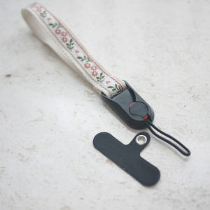 Hand Embroidered Canvas Camera Wrist Strap Short Rope Durable Handheld Photography Accessory Universal for Phones And Cameras