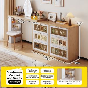 MEISD | Retro Extensible Dressing Table Small