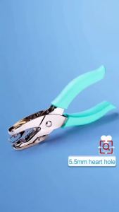 Kawaii Single Handheld Circle Shaped Hole Puncher Capacity 1.5-6mm Green Scrapbooking Paper Diy Craft Shape Cutter Perforator