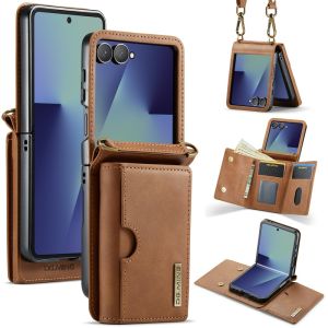 szhaiyu | Premium Lanyard Crossbody Leather Wallet Card Holder Case For Samsung Galaxy Z Flip 8 7 6 7FE Flip8 Flip7 Flip6 Cover Funda