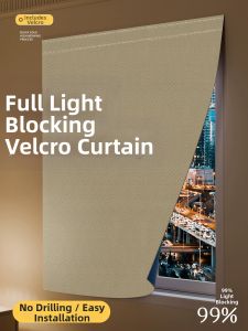 LEZHIHE | Lightproof Insulation Curtains Easy Installation