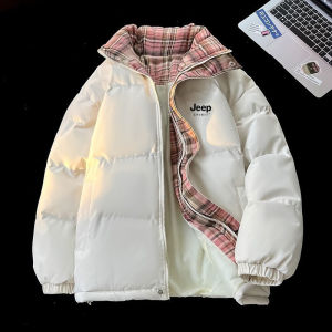 Jeep Spirit Womens down Cotton Jacket Stand Collar Loose Thick Winter Coat Sweet Style School Element Eco-Friendly Material