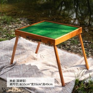 Portable Mini Travel Foldable Mahjong Set Compact Hand-Caught Dormitory Camping Table Home Use Small Size Mahjong Kit