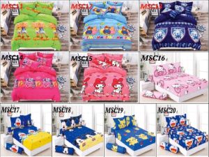✨ 🎁BUY NOW Get 1 MYSTER GIFT🎁 800 Thread Count Cadar 4 IN 1Cartoon KING size fitted bedsheet (MKC)