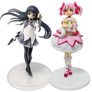 Bandai | Puella Magi Madoka Magica Aniem Figure Akemi Homura and Kaname Madoka Magic Girl cute Collection Model Toy Halloween Xmas Gift