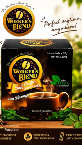 Workers Blend 5-in-1 Coffee with Moringa