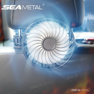 SEAMETAL Cooling Car Fan Headrest USB Fans For Car Rear Seat Free-Adjustment 3-Speed Strong Wind Auto Fan