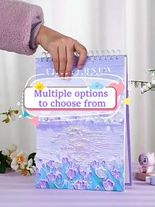 A4/8K/16K Thickened Spiral Sketchbook Art Book Blank Picture Book Oil Painting Book 60Sheets Art Painting Supplies