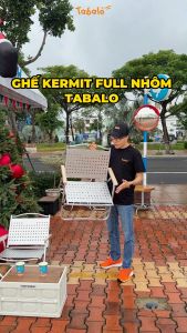 Ghế Kermit Full Nhôm Ghế Camping Cực Chất Phù Hợp Cho Cắm Trại Chill Ban Công Ghế Xếp Cao Cấp
