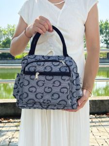 กันน้ํา ซิป กระเป๋าถือสุภาพสตรีกระเป๋าทํางานกล่องอาหารกลางวันกระเป๋า Outing Mommy มือถือ เด็กทารก กระเป๋าแม่กระเป๋าคลอดบุตรแฟชั่น นุ่ม โพลีเอสเตอร์