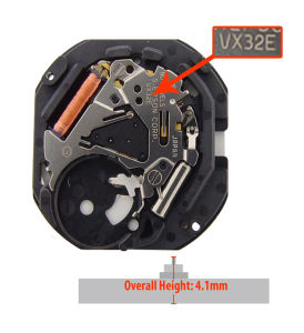 Grosir & Ecer - Mesin Jam Tangan VX32 / VX32E TANGGAL SAMPING BAWAH Original