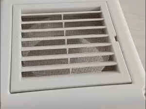 4inch/6inch PVC Fixed Exhaust Louver With Screen Louver Vent Grille Cover For Home Office