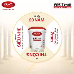 Sơn giả đá Kova Art Store (5kg). sơn đá nghệ thuật được tổng hợp từ các vật liệu.