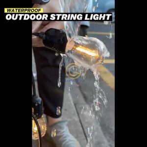 10MTR X10/20 E27 Lamp Holder Waterproof Outdoor LED String Light Garden Waterproof Flexible Hanging Sockets Patio Lights