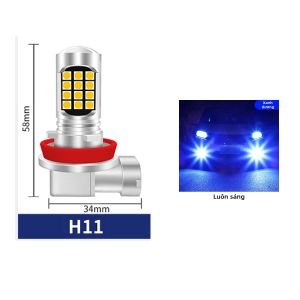 KEVANLY | 2 Đèn Sương Mù Ô Tô LED H11 9005 HB3 9006 HB4 H9 H8 Trắng Vàng Xanh Dương Siêu Sáng Dùng Cho Ban Ngày 12V