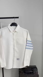 Áo sơ mi nam trắng cao cấp cực đẹp SOMI nam 2 sọc túi hộp Hàn quốc sành điệu